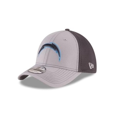 Los Angeles Chargers Gorra | New Era NFL Grayed Out 39thirty Stretch Fit Cap Mexico - Grises